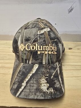 Columbia PHG Camo Baseball Cap - Brown Green Black